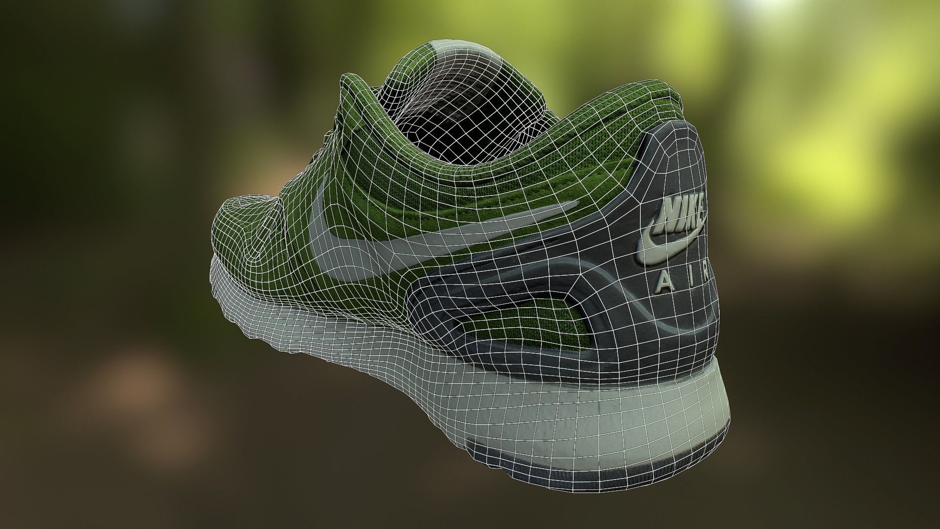 Nike shoe low poly 3D model Low-poly 3D model_9