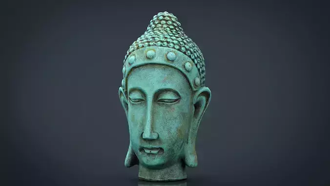 Metal Buddha head