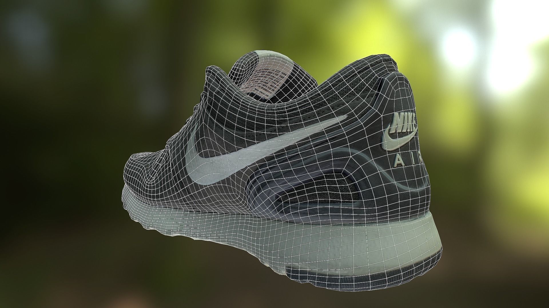 Nike shoe low poly 3D model Low-poly 3D model_9