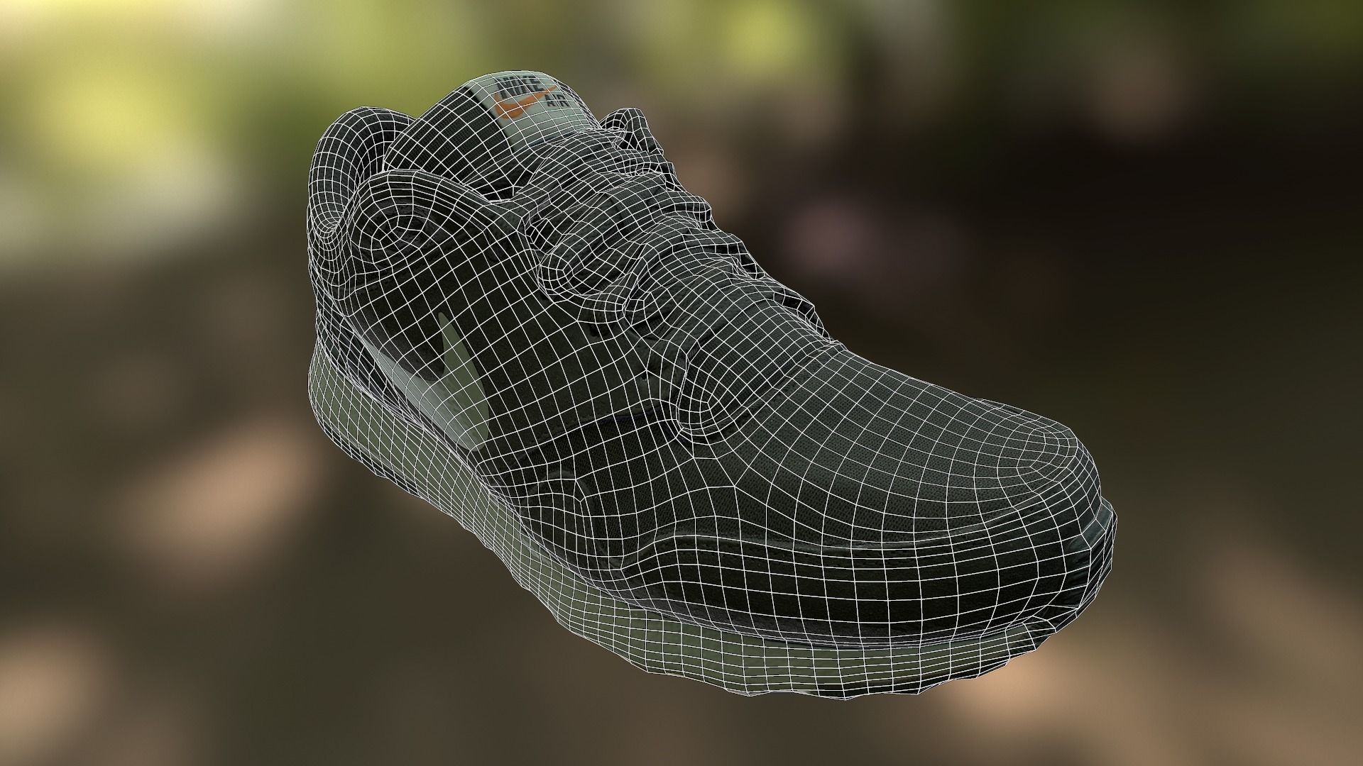 Nike shoe low poly 3D model Low-poly 3D model_7