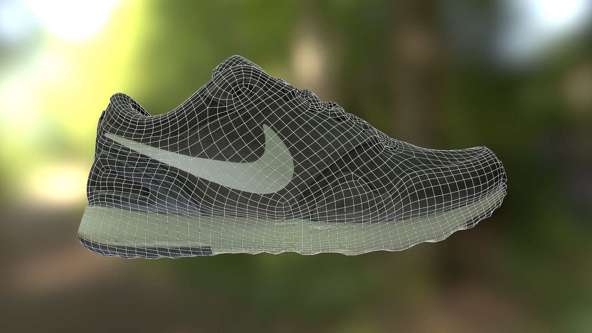 Nike shoe low poly 3D model Low-poly 3D model_10