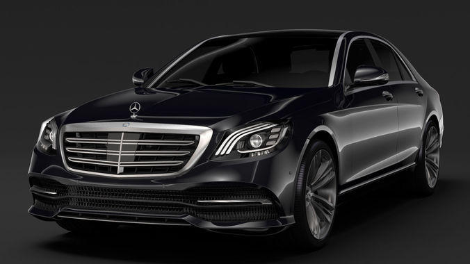 Mercedes Benz S 300 Bluetec Hybrid W222 2018 3D model