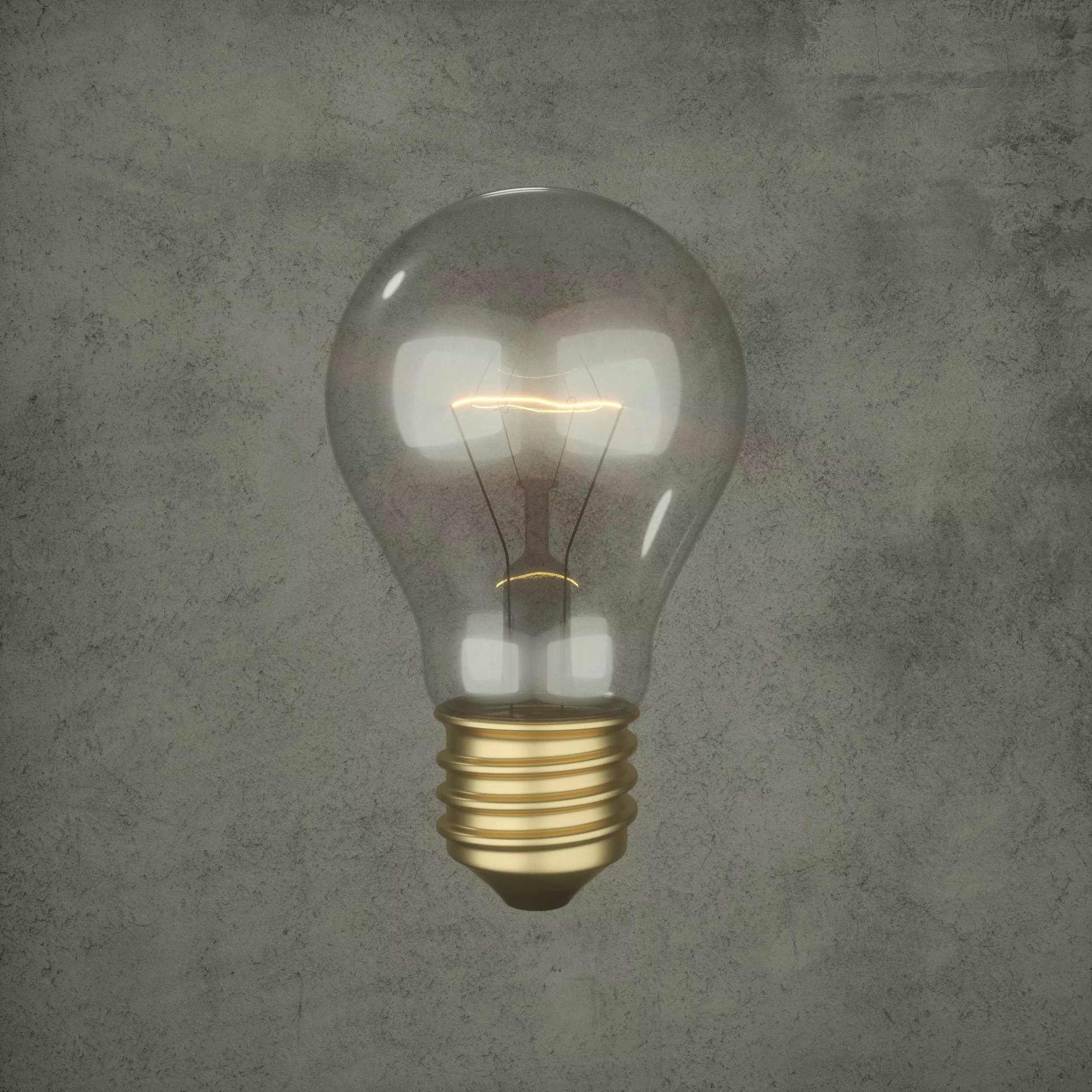 3d Lamp light bulb 3D model_0