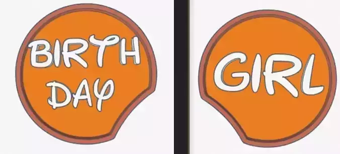 Disney Inspired Mouse Ear - Birthday Girl 3D print model