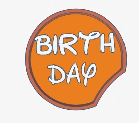 Disney Inspired Mouse Ear - Birthday Girl 3D print model 3D print model_2