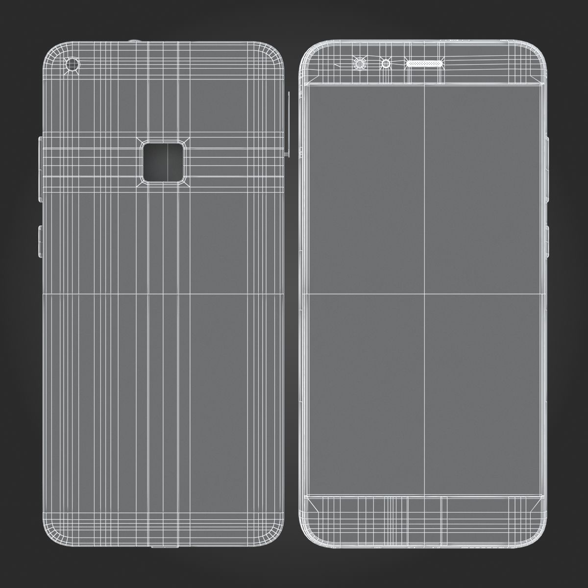 Huawei P10 Lite Graphite Black 3D model_11