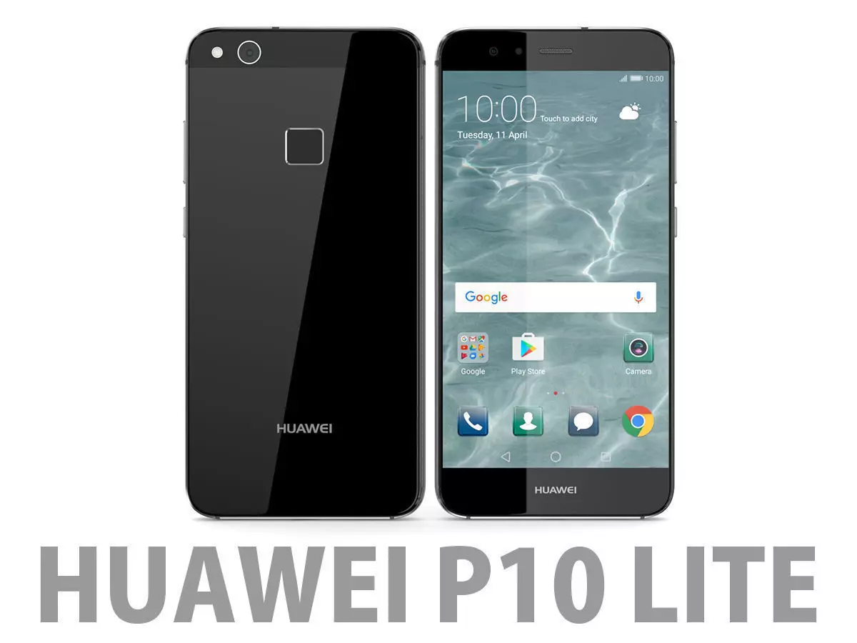 Huawei P10 Lite Graphite Black 3D model_0
