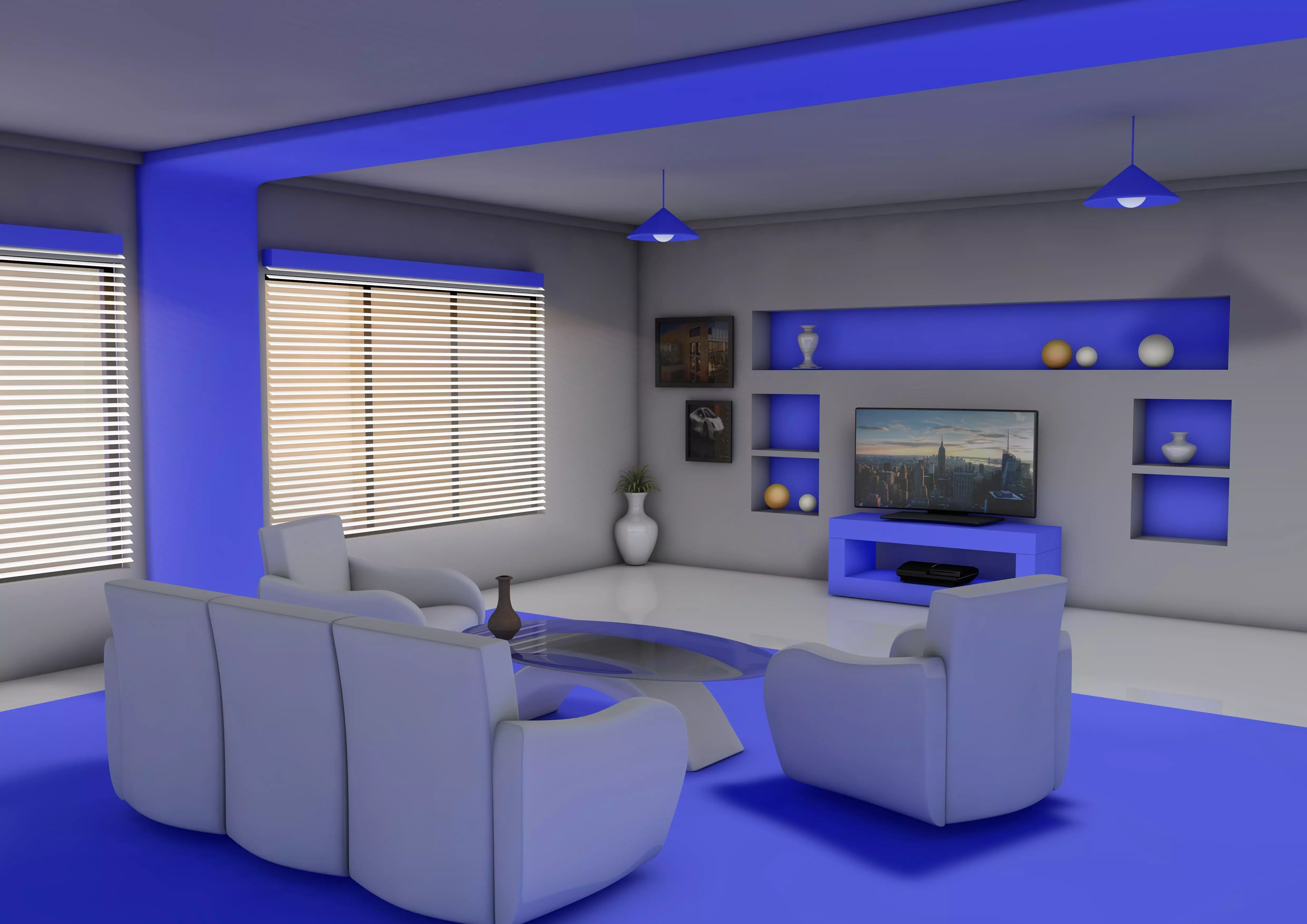Living Room 3D model_0