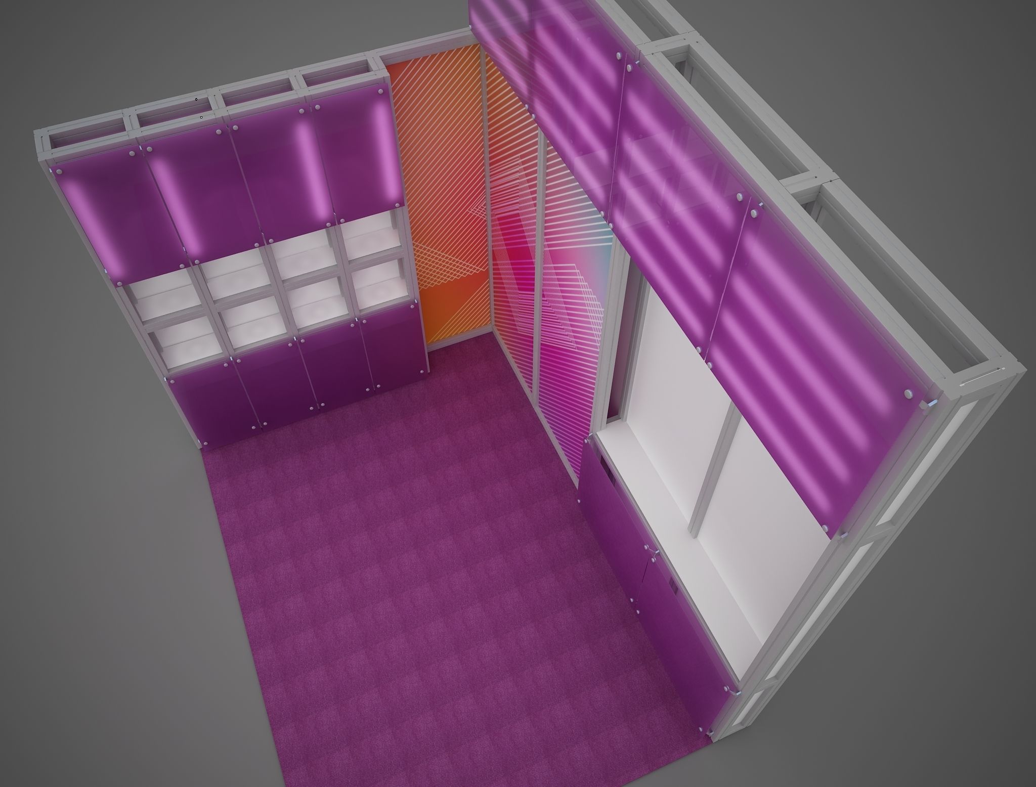Exhibition stand octanorm maxima 4x3 m 3D model_2