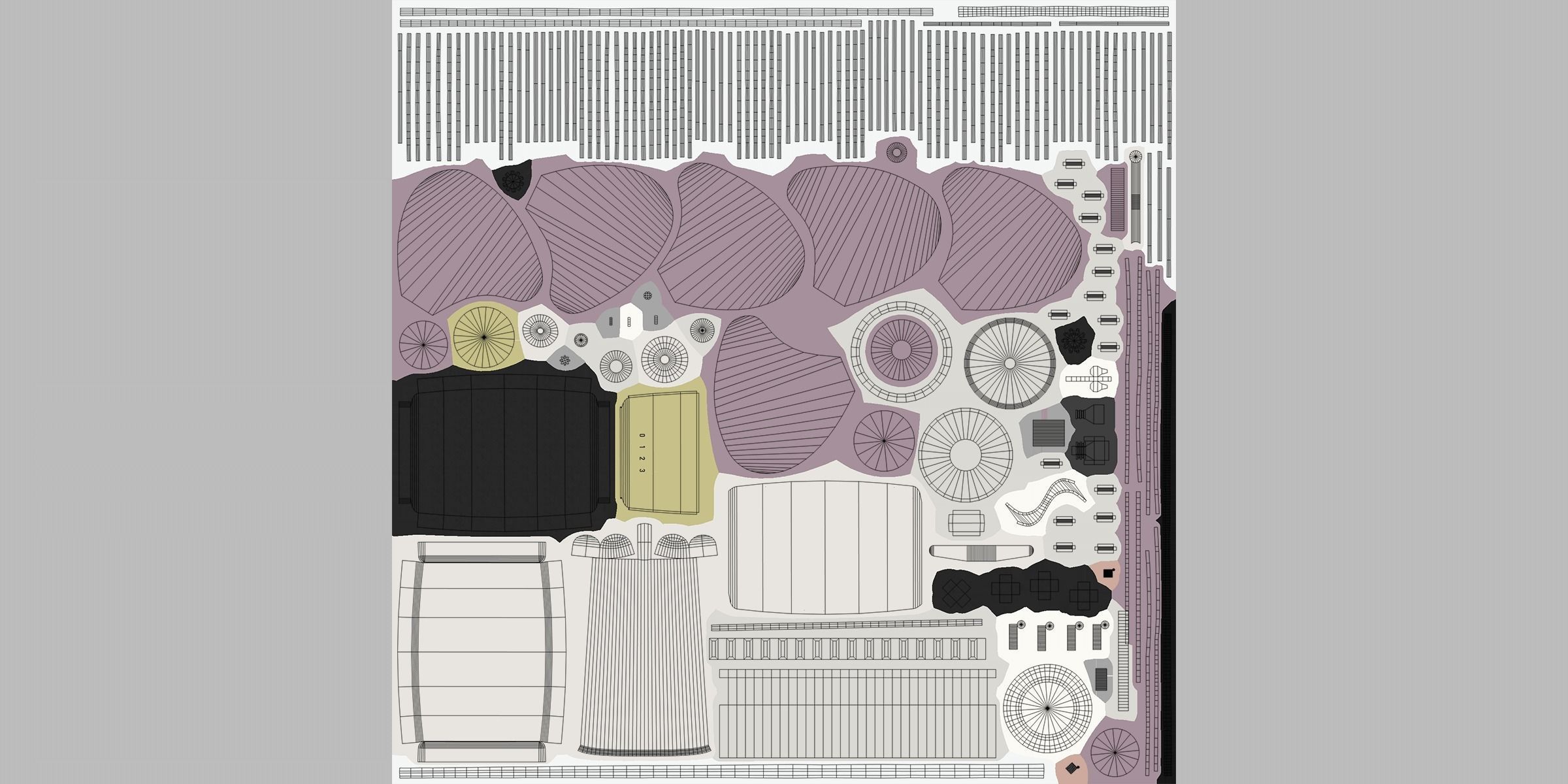 Table Fan Low-poly 3D model_9