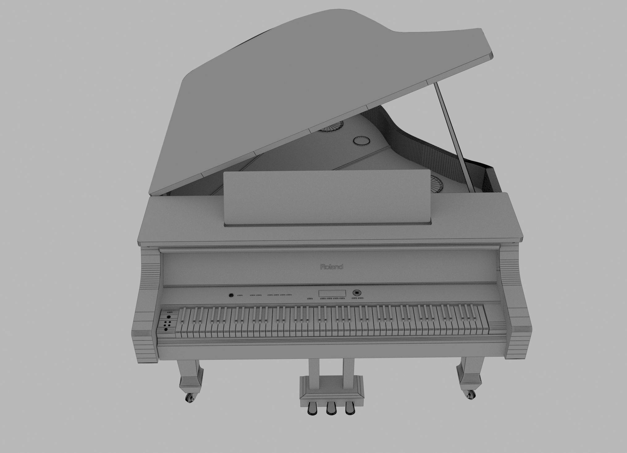 Roland Grand Piano 3D model_18