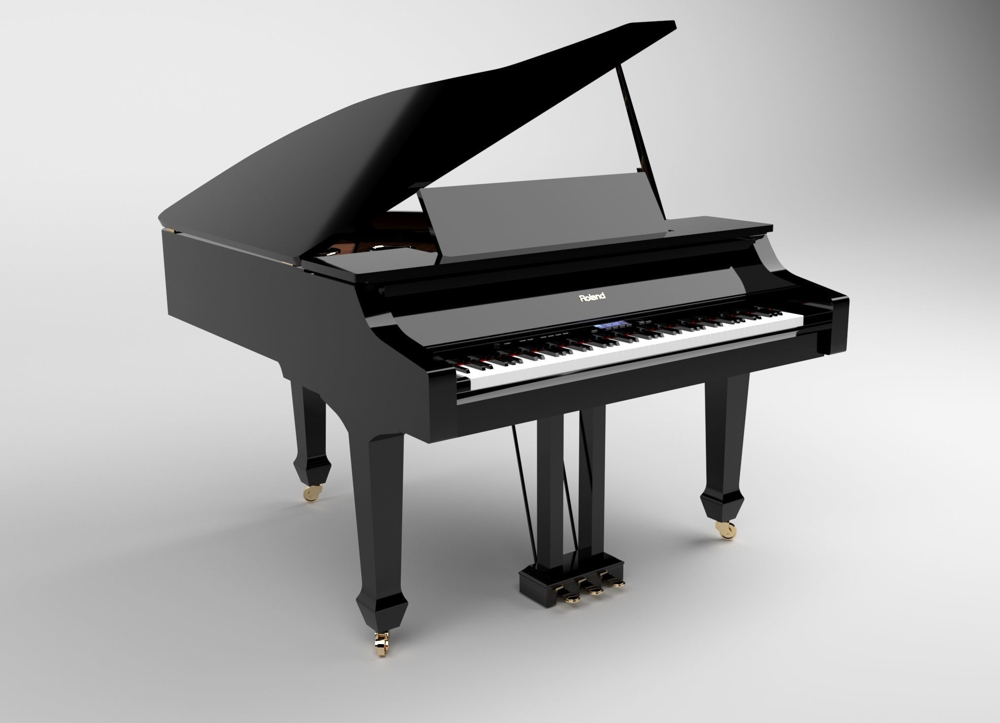 Roland Grand Piano 3D model_3