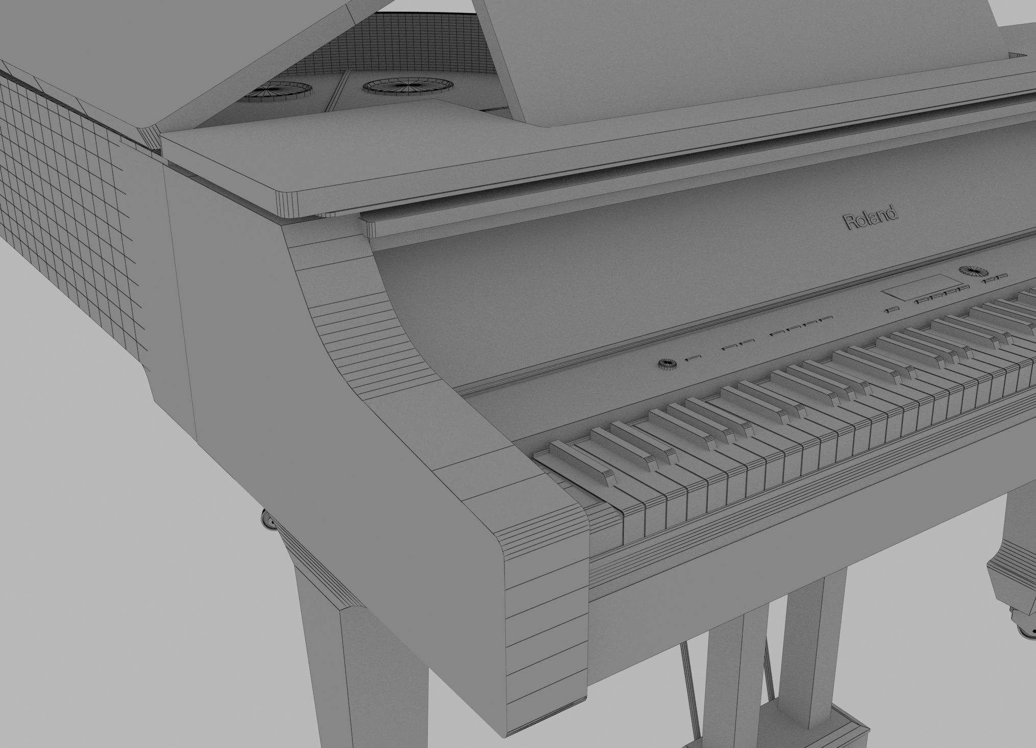 Roland Grand Piano 3D model_15
