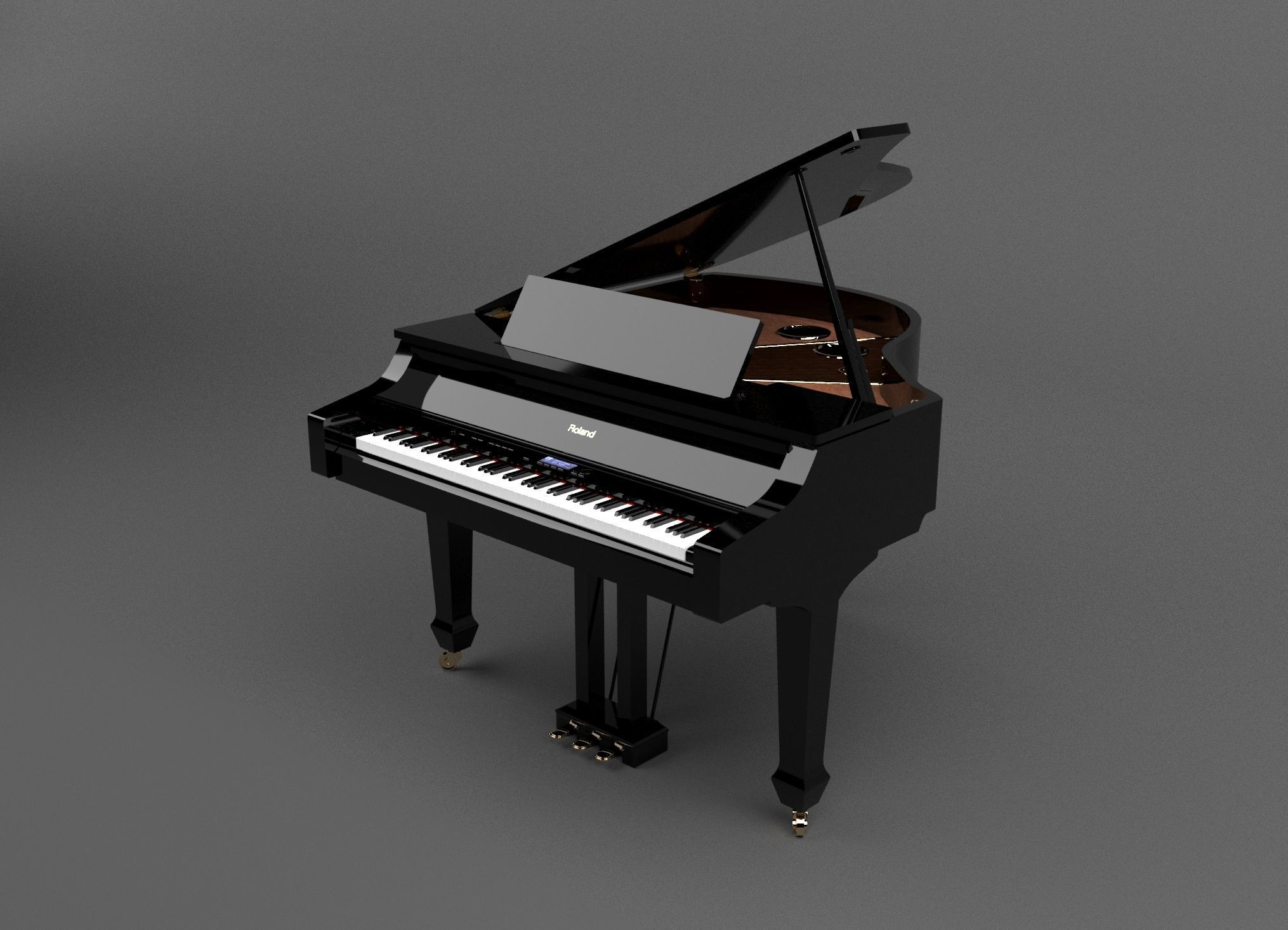 Roland Grand Piano 3D model_6