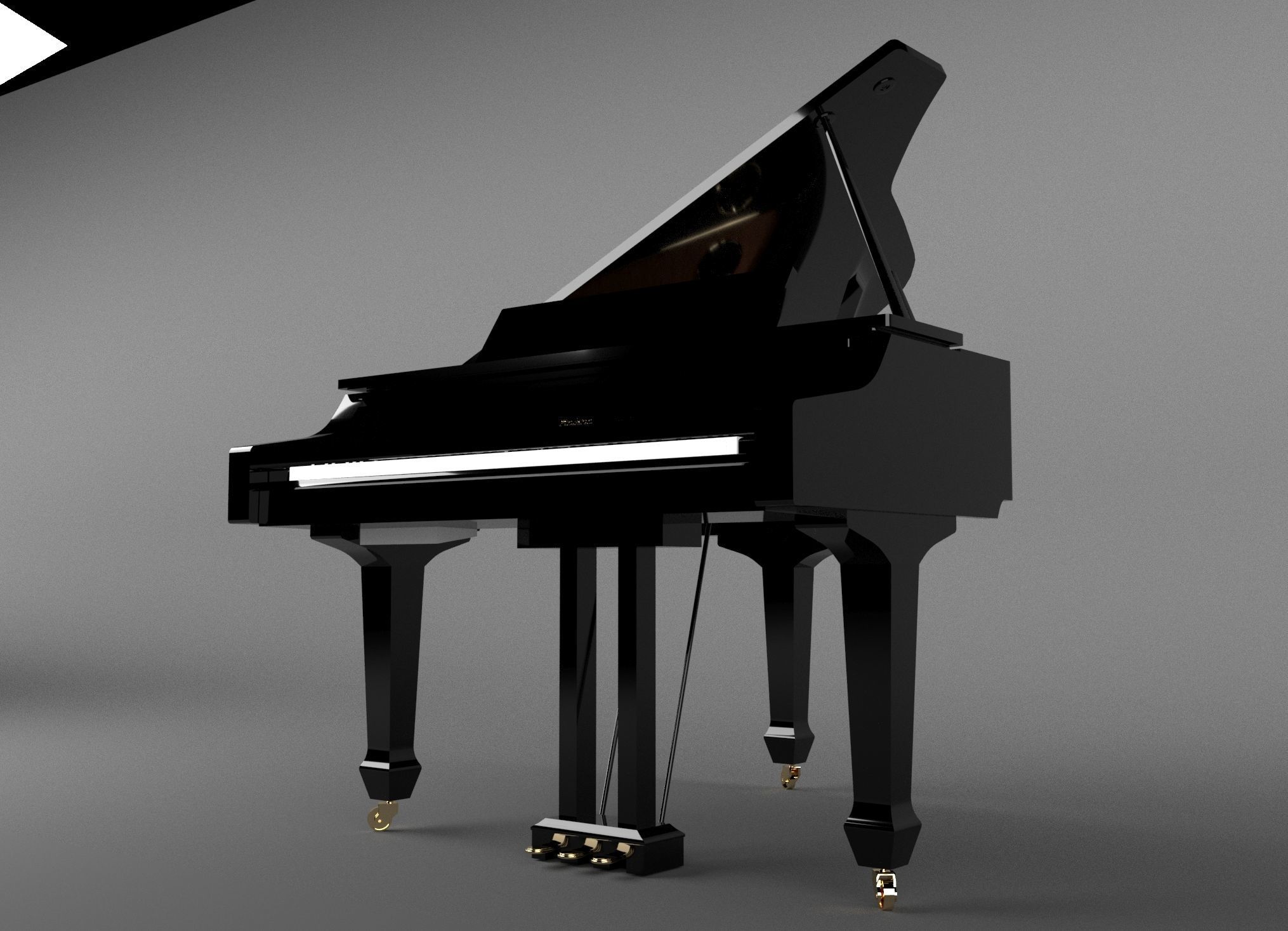 Roland Grand Piano 3D model_14