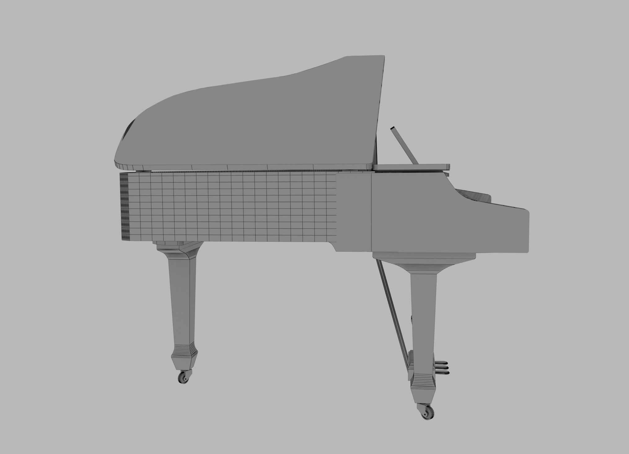 Roland Grand Piano 3D model_11