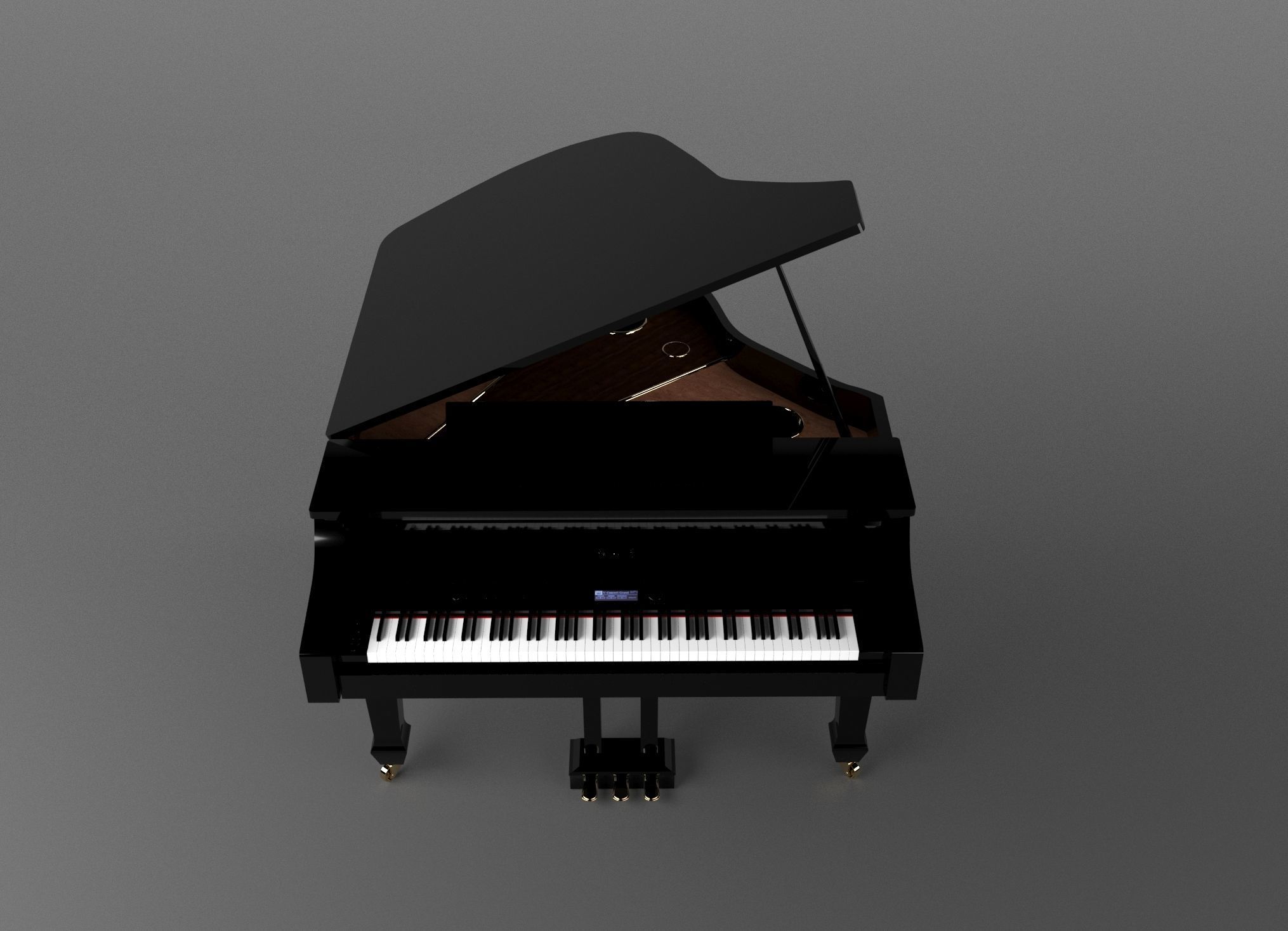 Roland Grand Piano 3D model_13