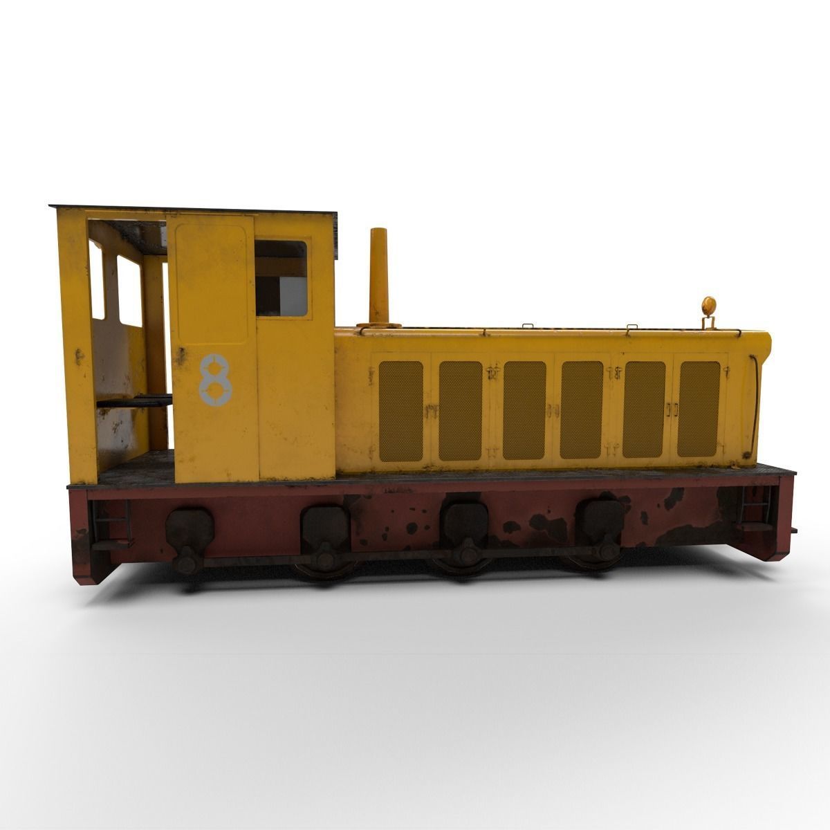 Lori Sugar Mill Low-poly 3D model_1