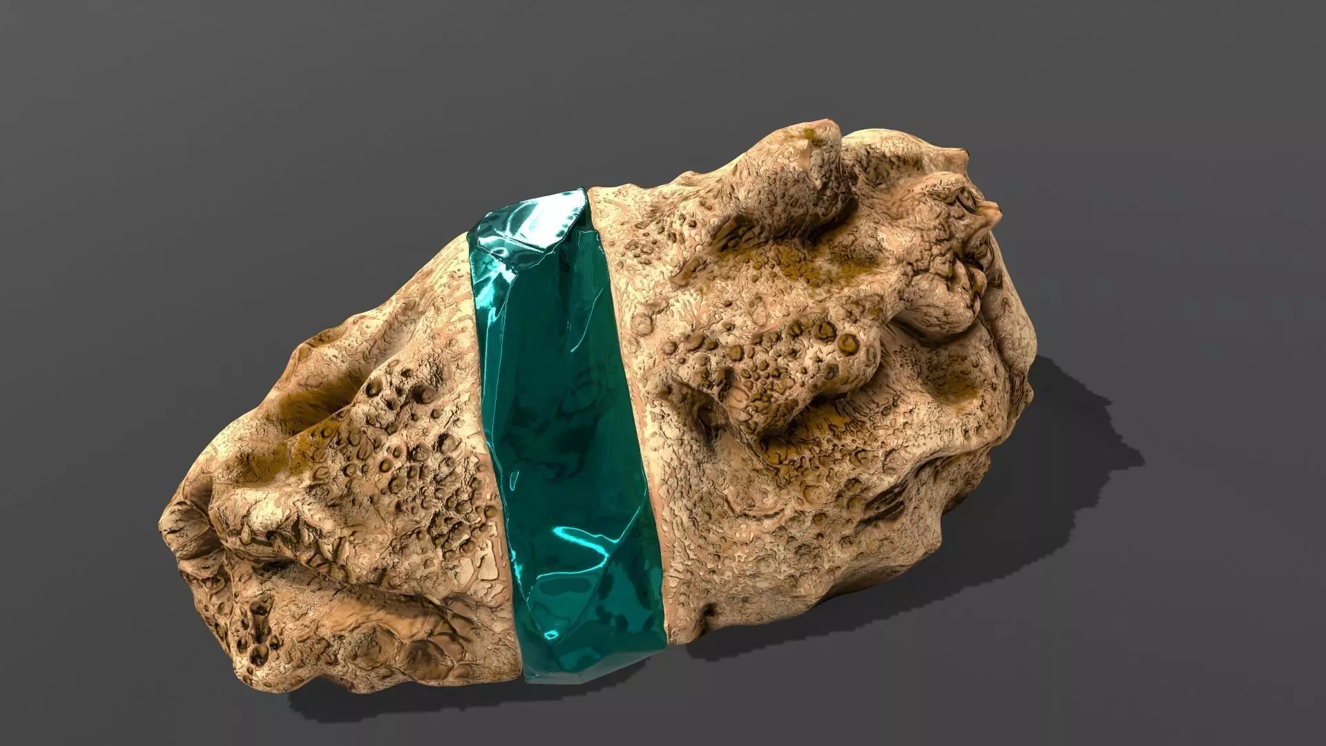 Decoration Stone Emerald 3D model_0