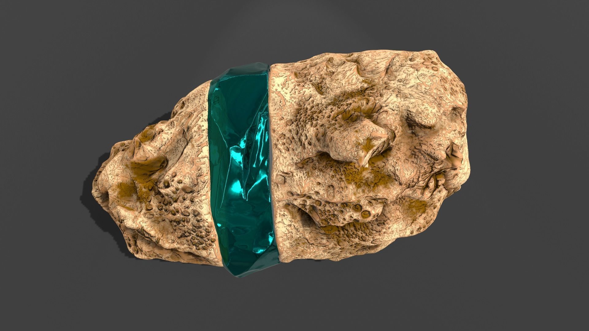 Decoration Stone Emerald 3D model_16