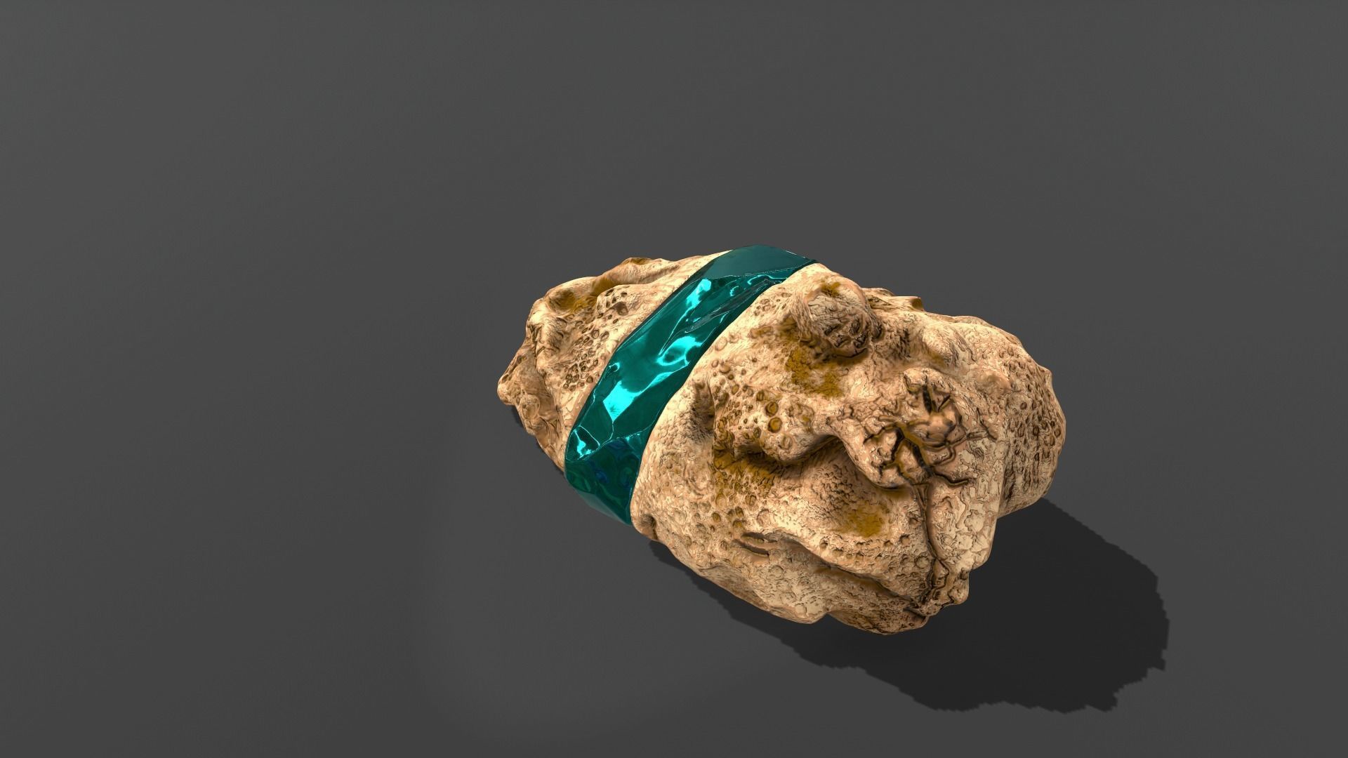 Decoration Stone Emerald 3D model_7