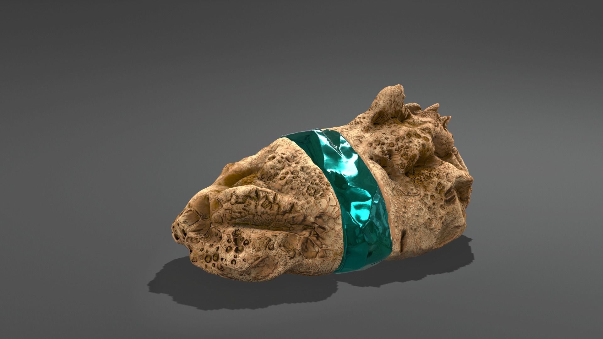Decoration Stone Emerald 3D model_2
