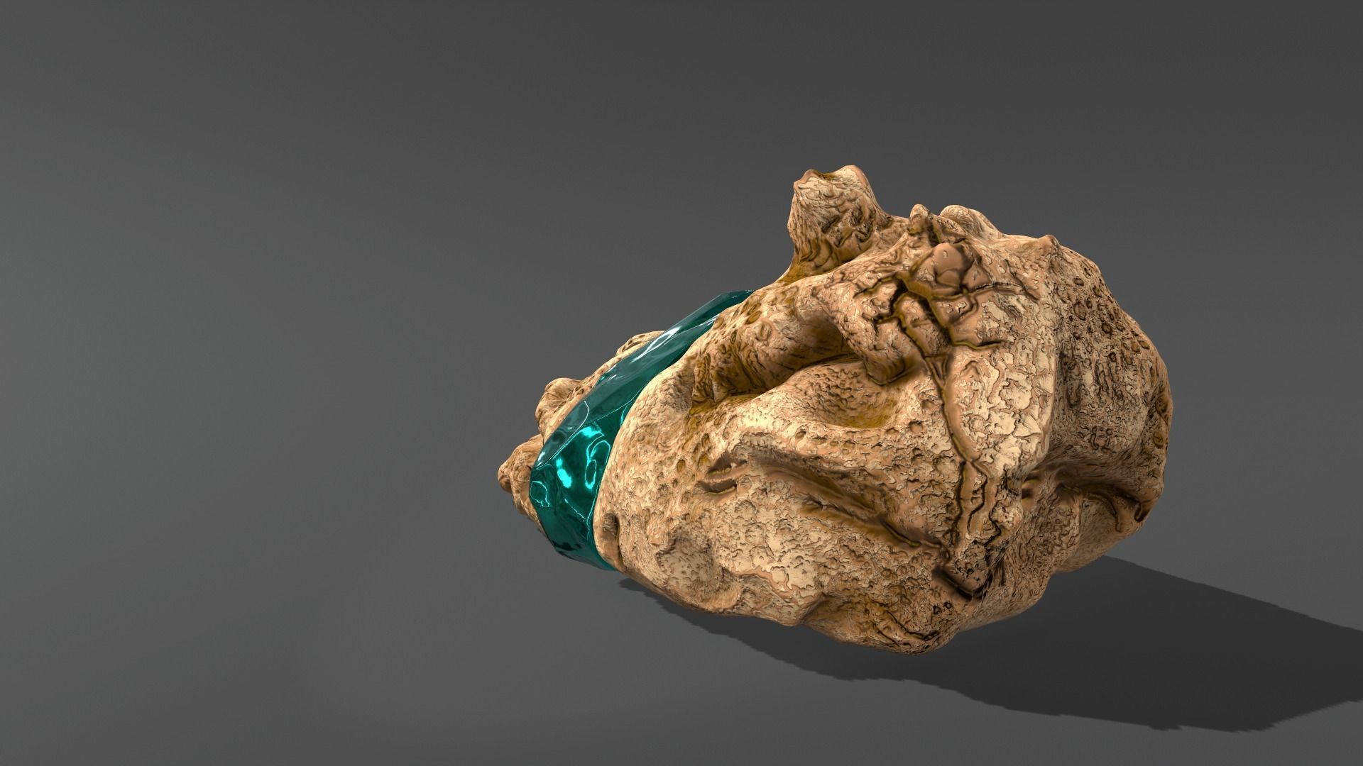 Decoration Stone Emerald 3D model_9