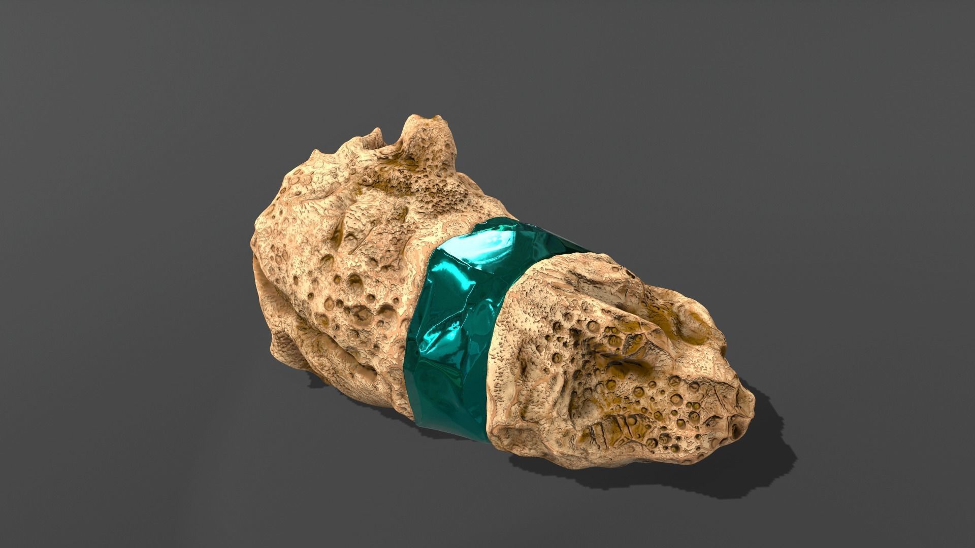 Decoration Stone Emerald 3D model_3