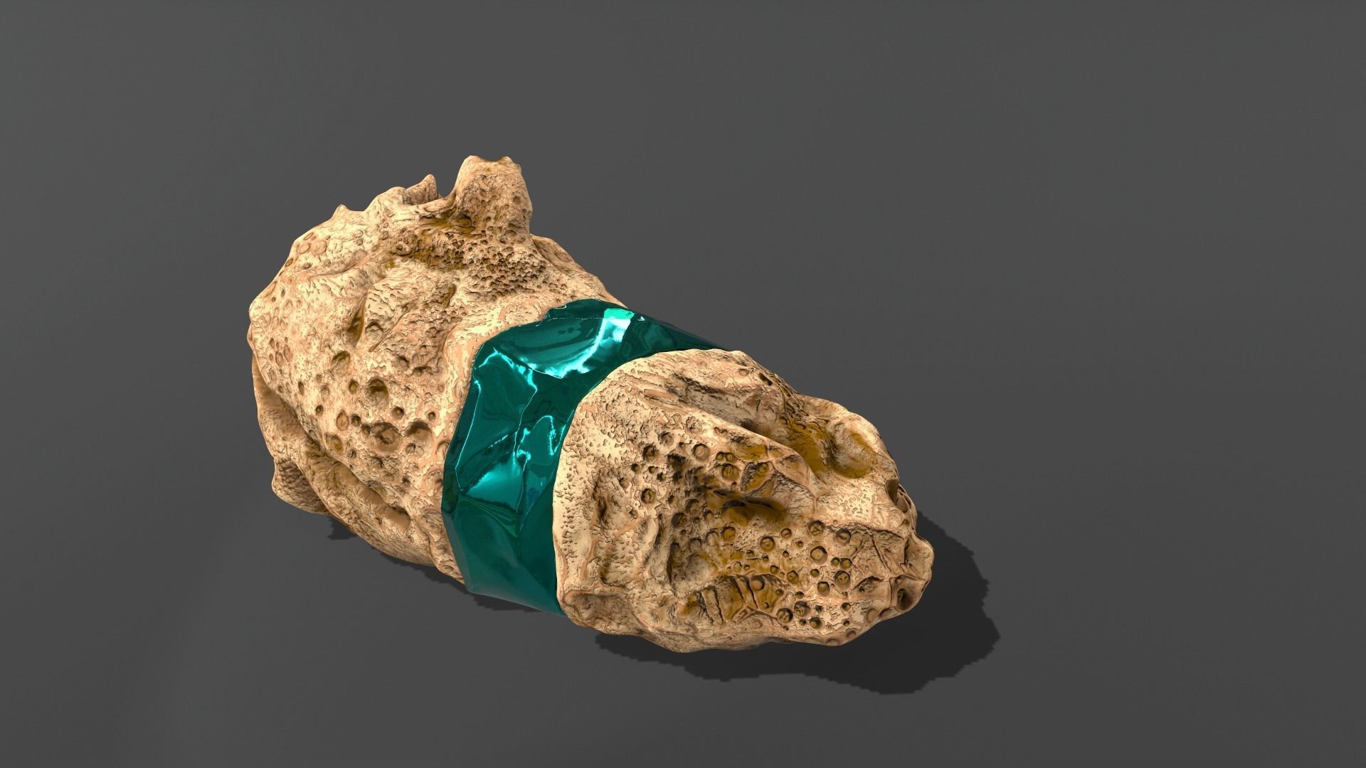 Decoration Stone Emerald 3D model_17