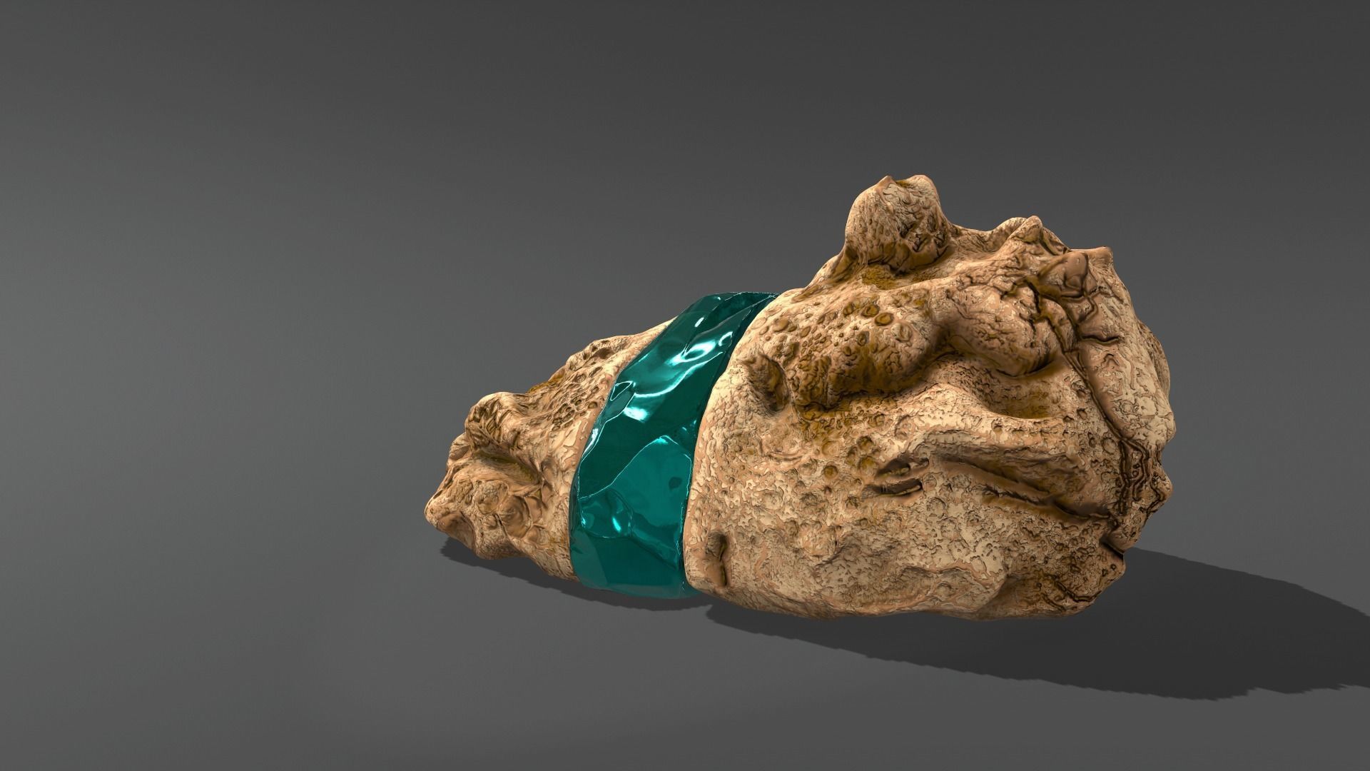 Decoration Stone Emerald 3D model_11