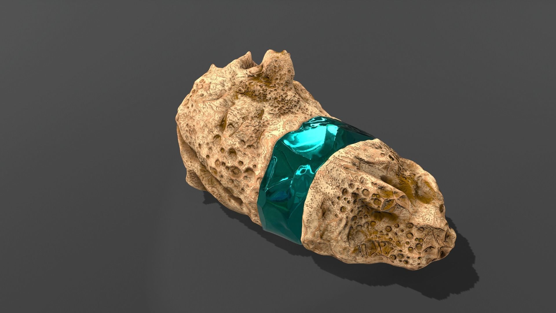 Decoration Stone Emerald 3D model_4
