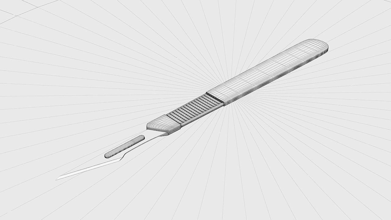 Surgical Knife 3D model_12