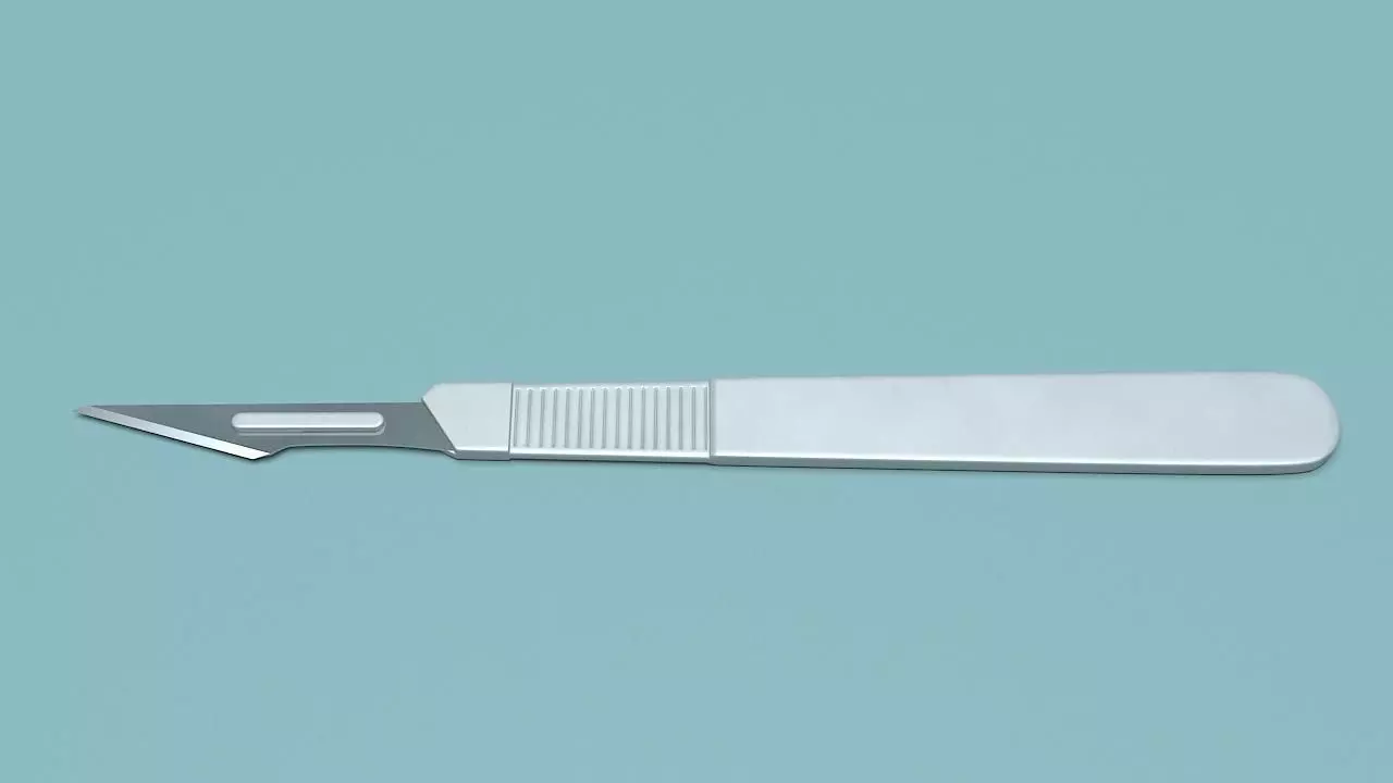 Surgical Knife 3D model_0