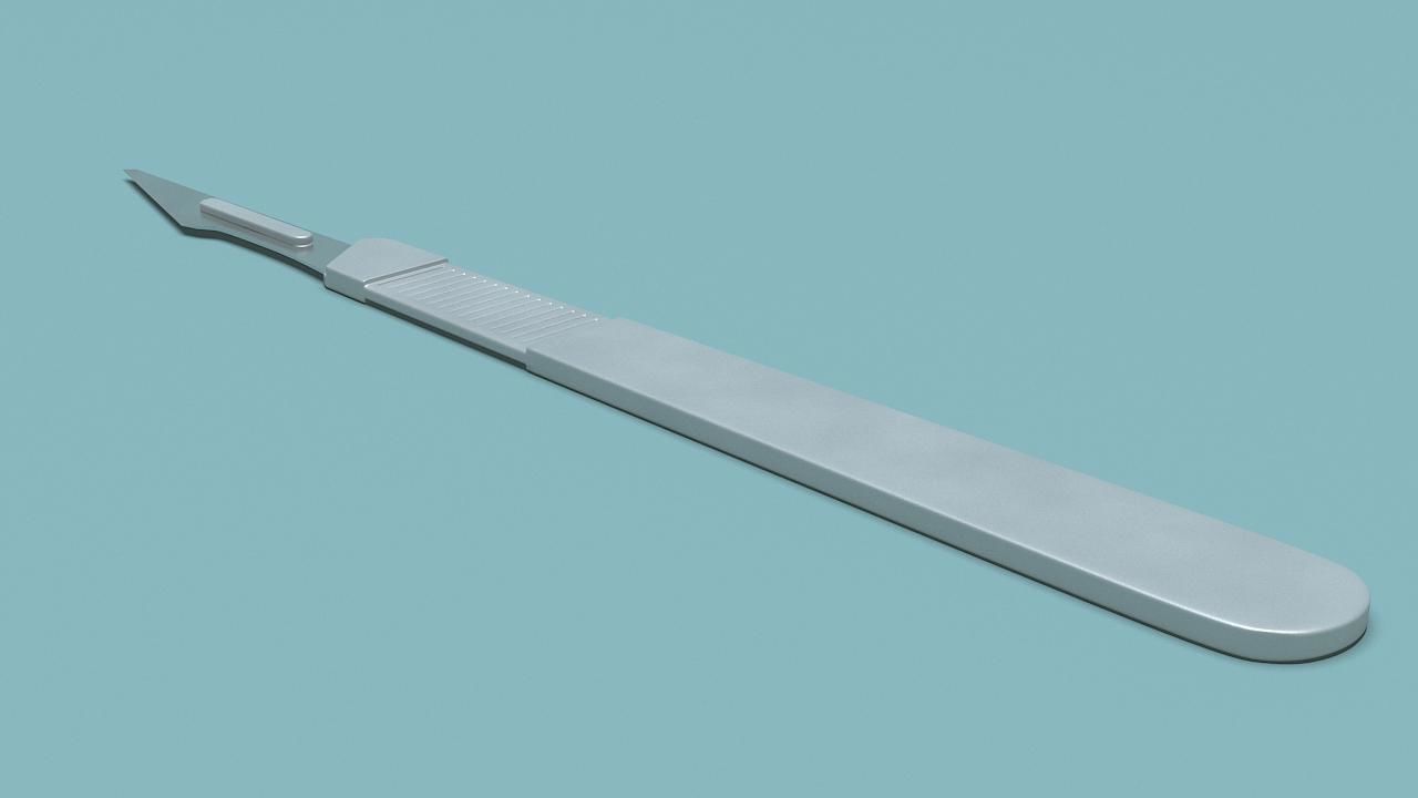 Surgical Knife 3D model_10