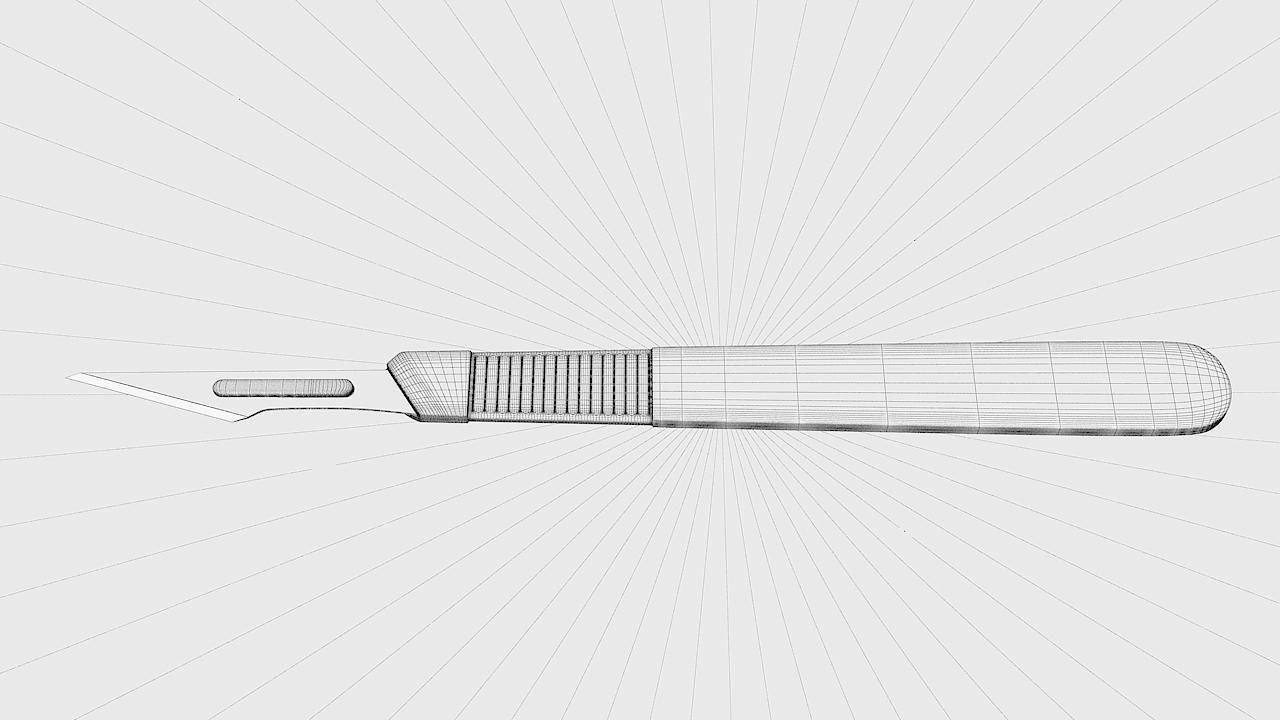 Surgical Knife 3D model_17