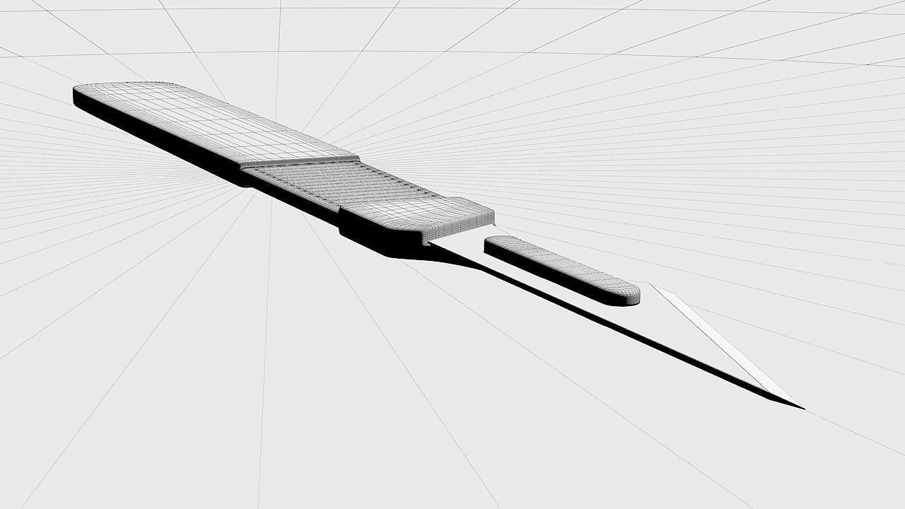 Surgical Knife 3D model_16