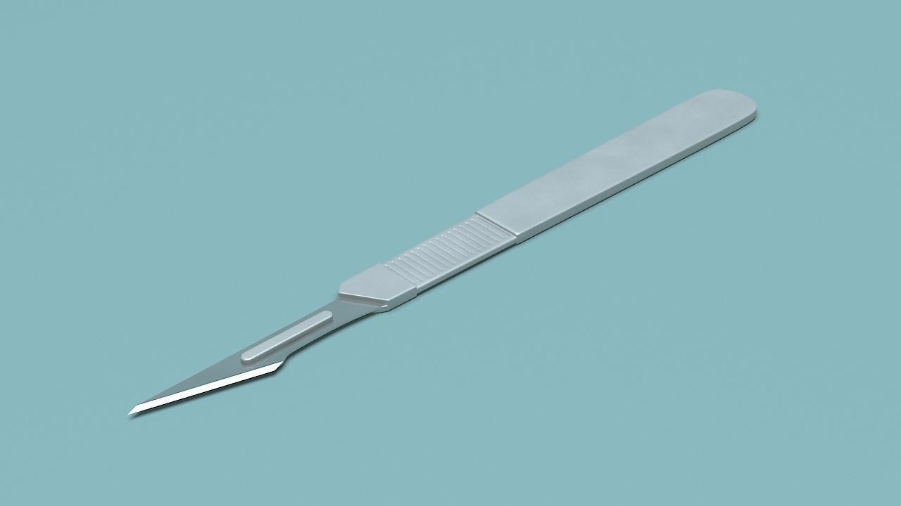 Surgical Knife 3D model_2