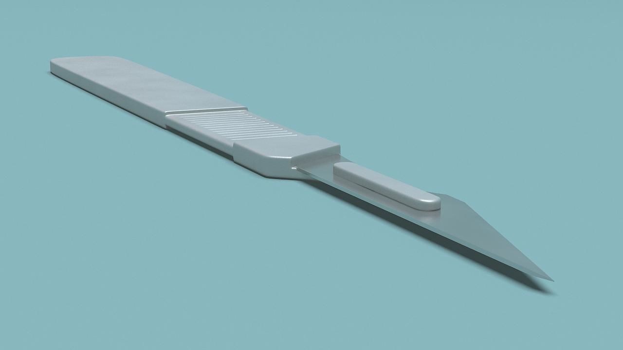 Surgical Knife 3D model_8