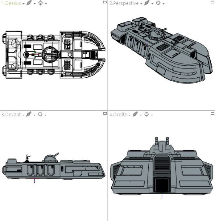 Star Wars - ITT Imperial Troop Transport  Low-poly 3D model_7