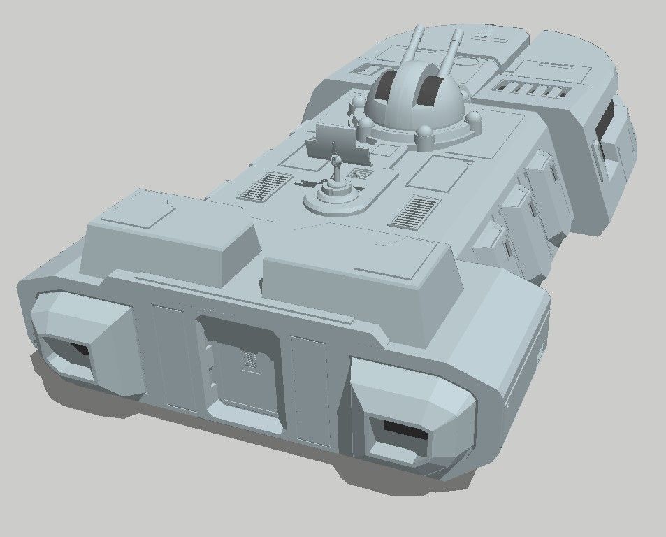 Star Wars - ITT Imperial Troop Transport  Low-poly 3D model_3