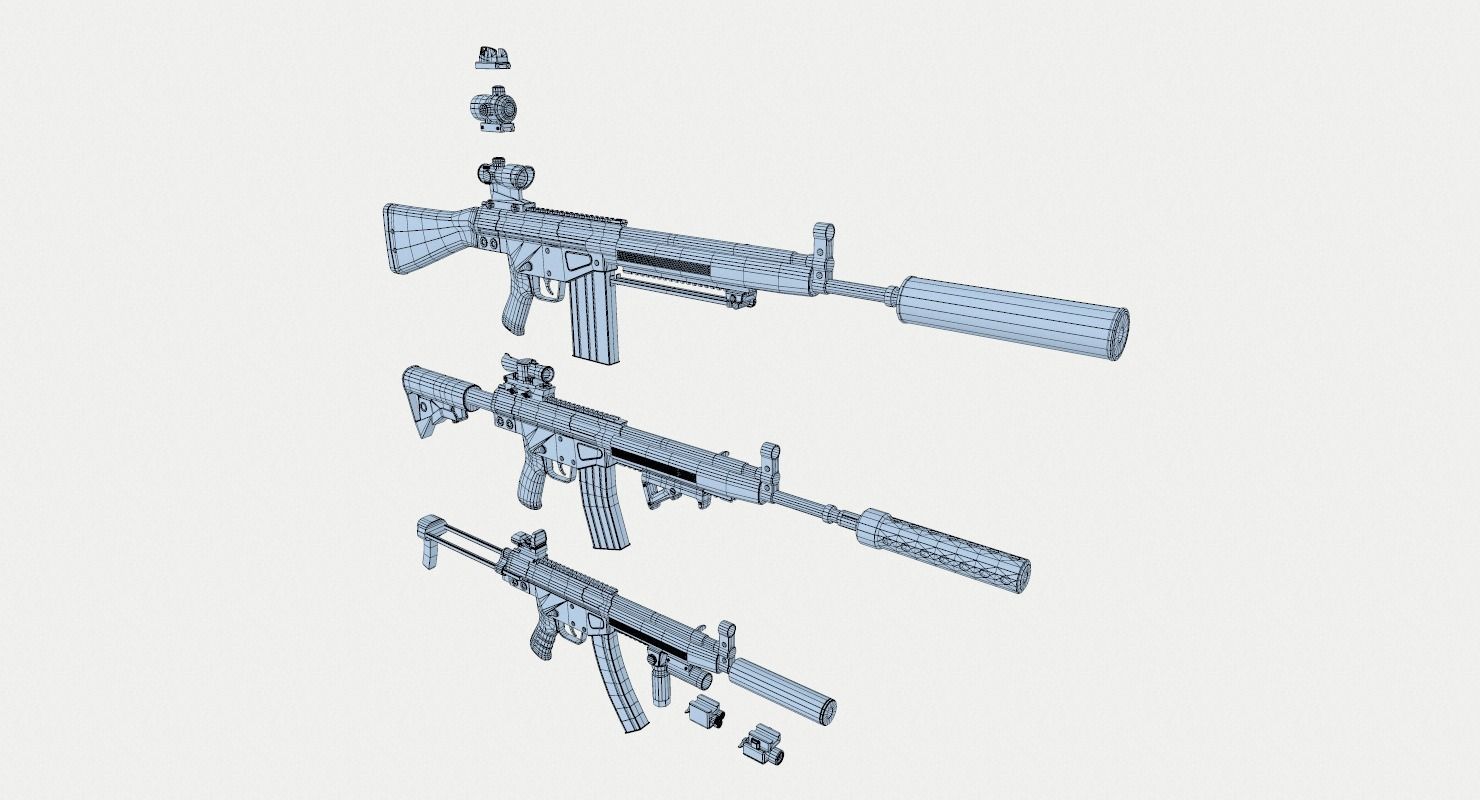 HK Rifles Kit 3D model_7