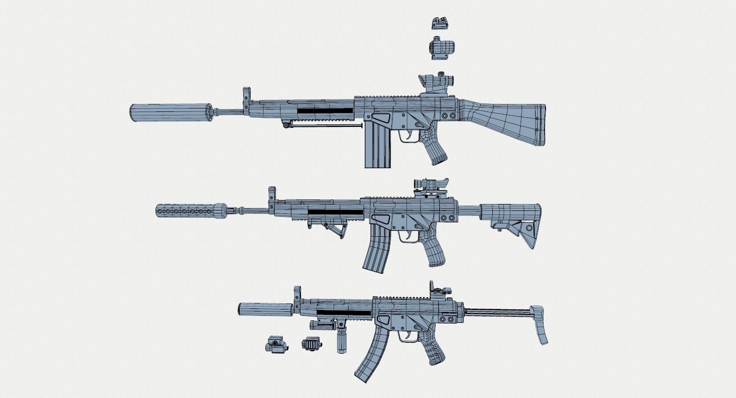 HK Rifles Kit 3D model_9