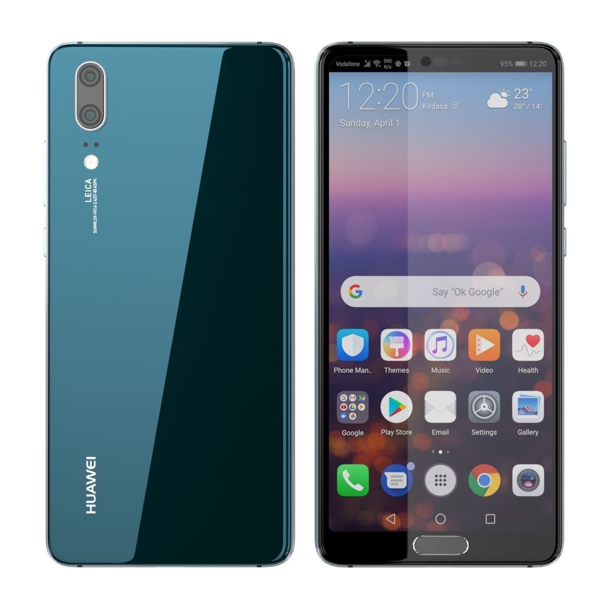 Huawei P20 Midnight Blue 3D model_1