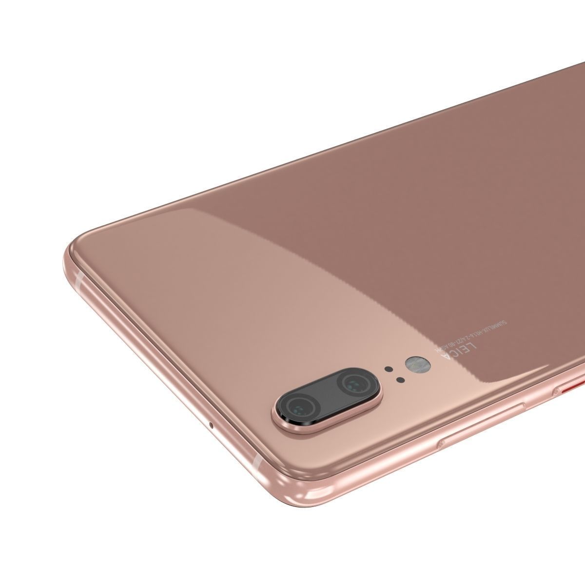 Huawei P20 Pink Gold 3D model_7