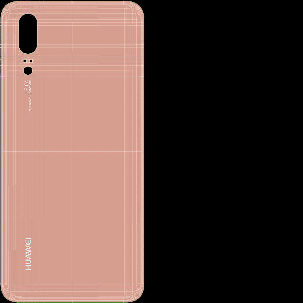 Huawei P20 Pink Gold 3D model_21