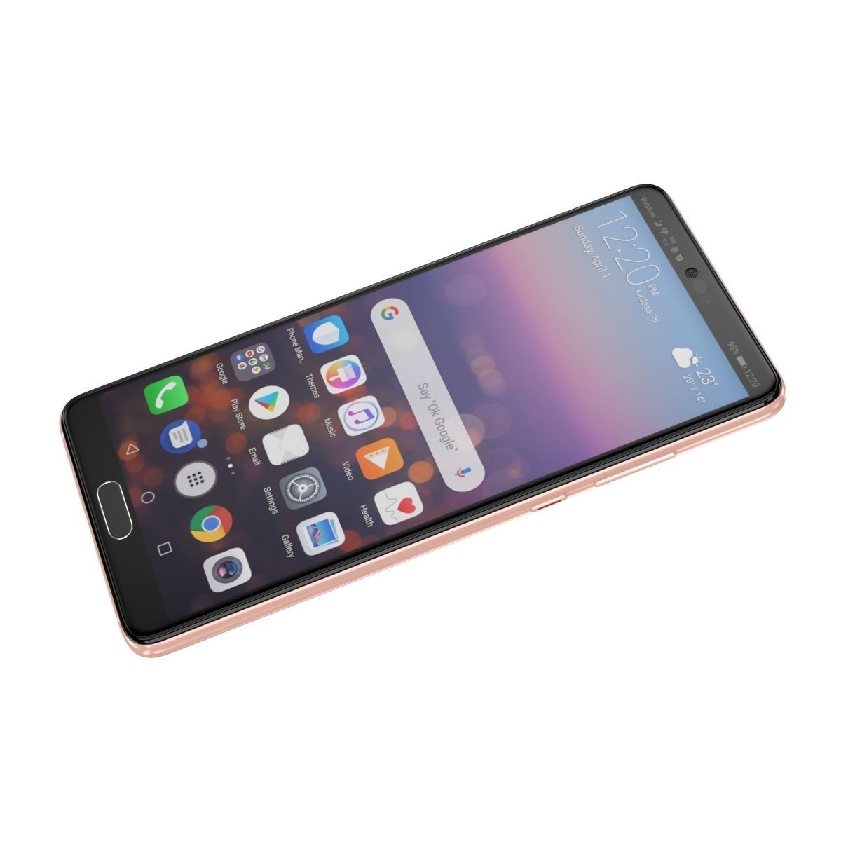 Huawei P20 Pink Gold 3D model_6