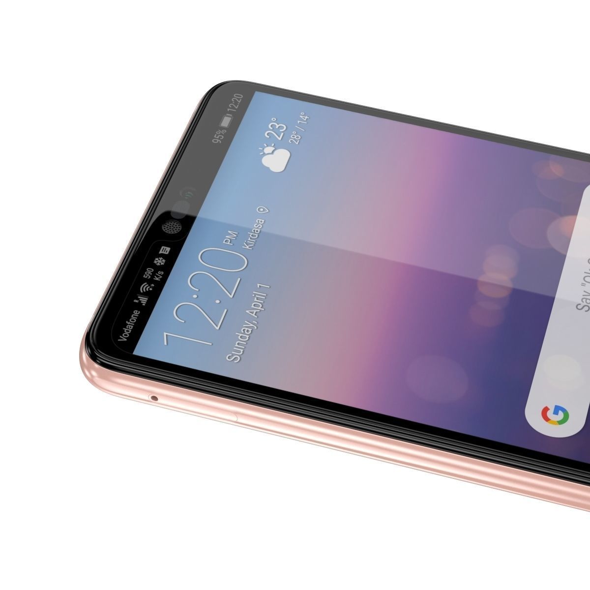 Huawei P20 Pink Gold 3D model_9