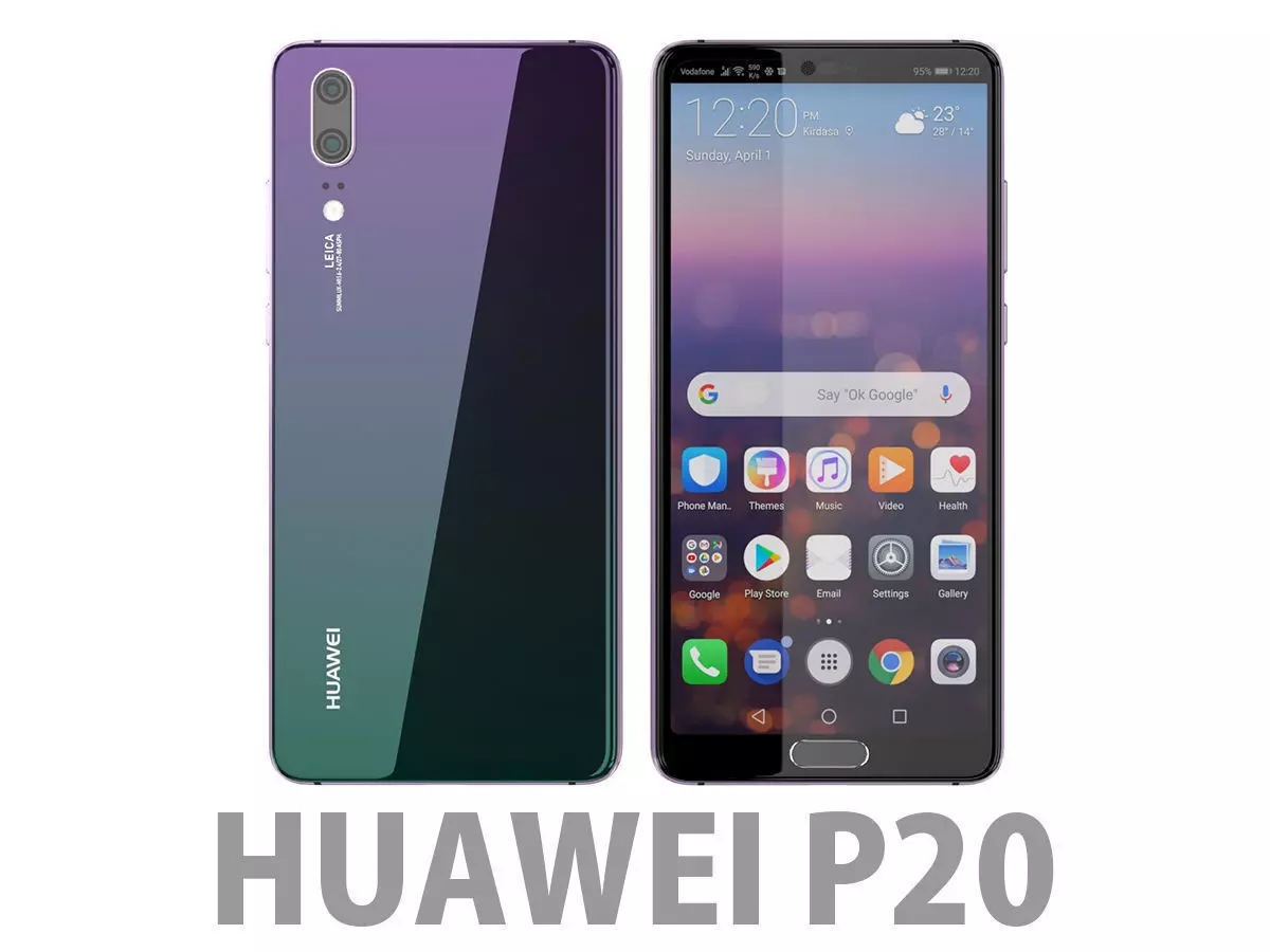 Huawei P20 Twilight 3D model_0