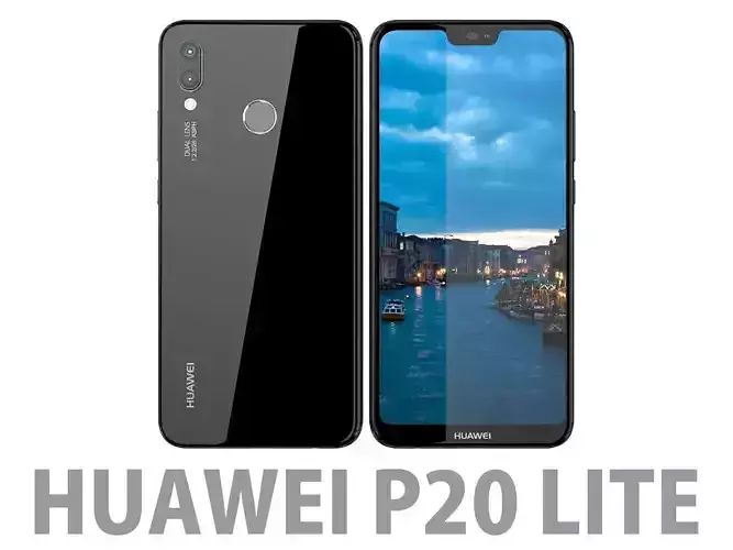 Huawei P20 Lite Midnight Black 3D model