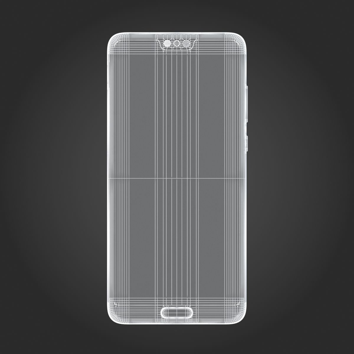 Huawei P20 Pro Midnight Blue 3D model_11